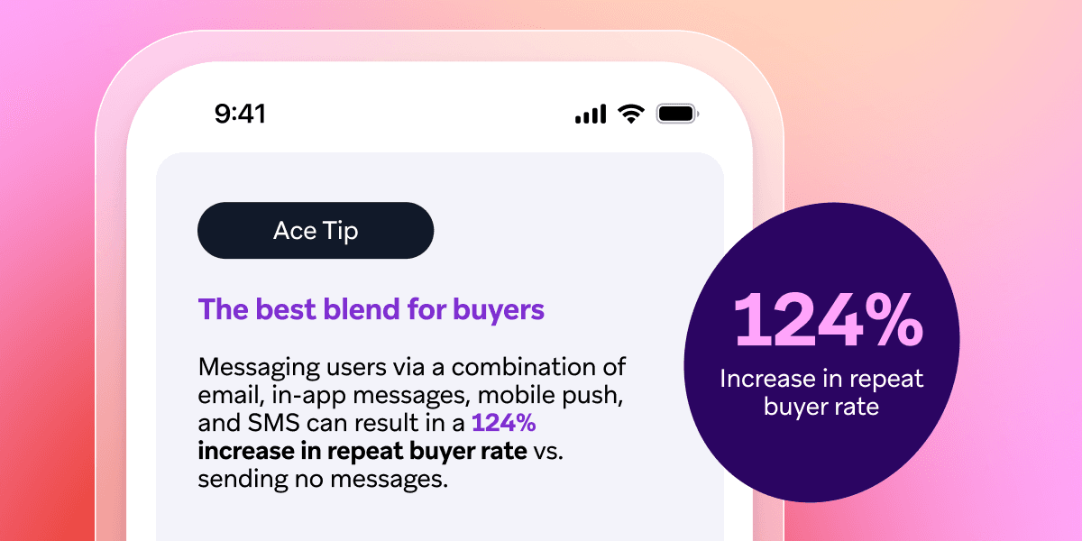 a phone with the ace tip button on it