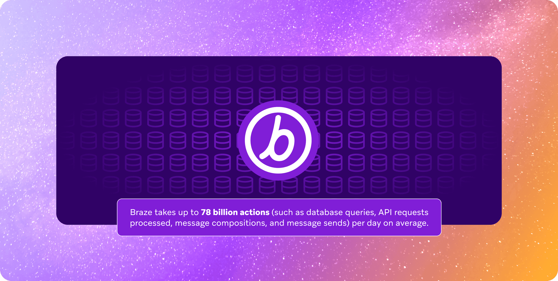 a purple background with the letter b on it