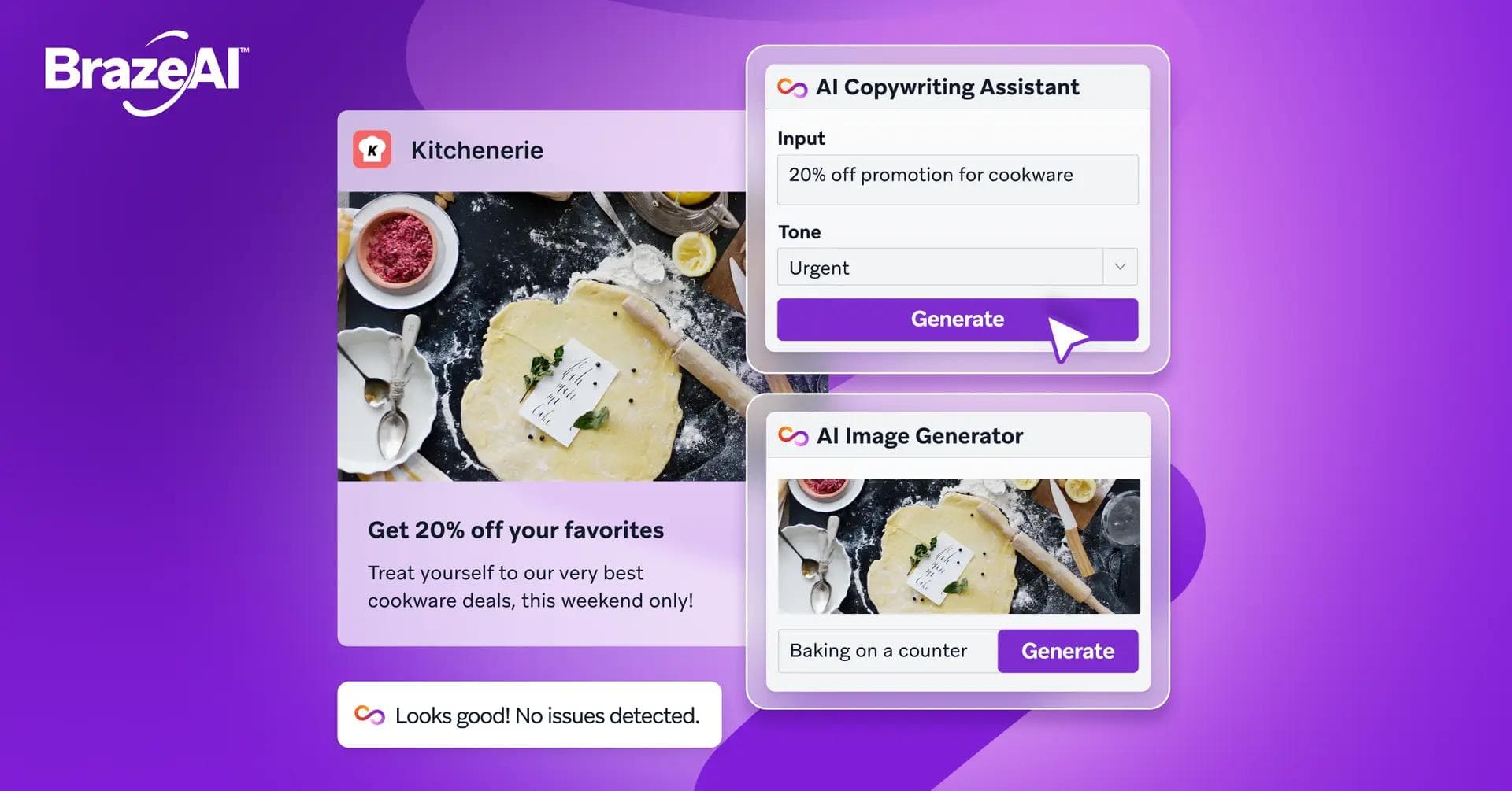 a screenshot of the brazeal ai copywriting assistant .